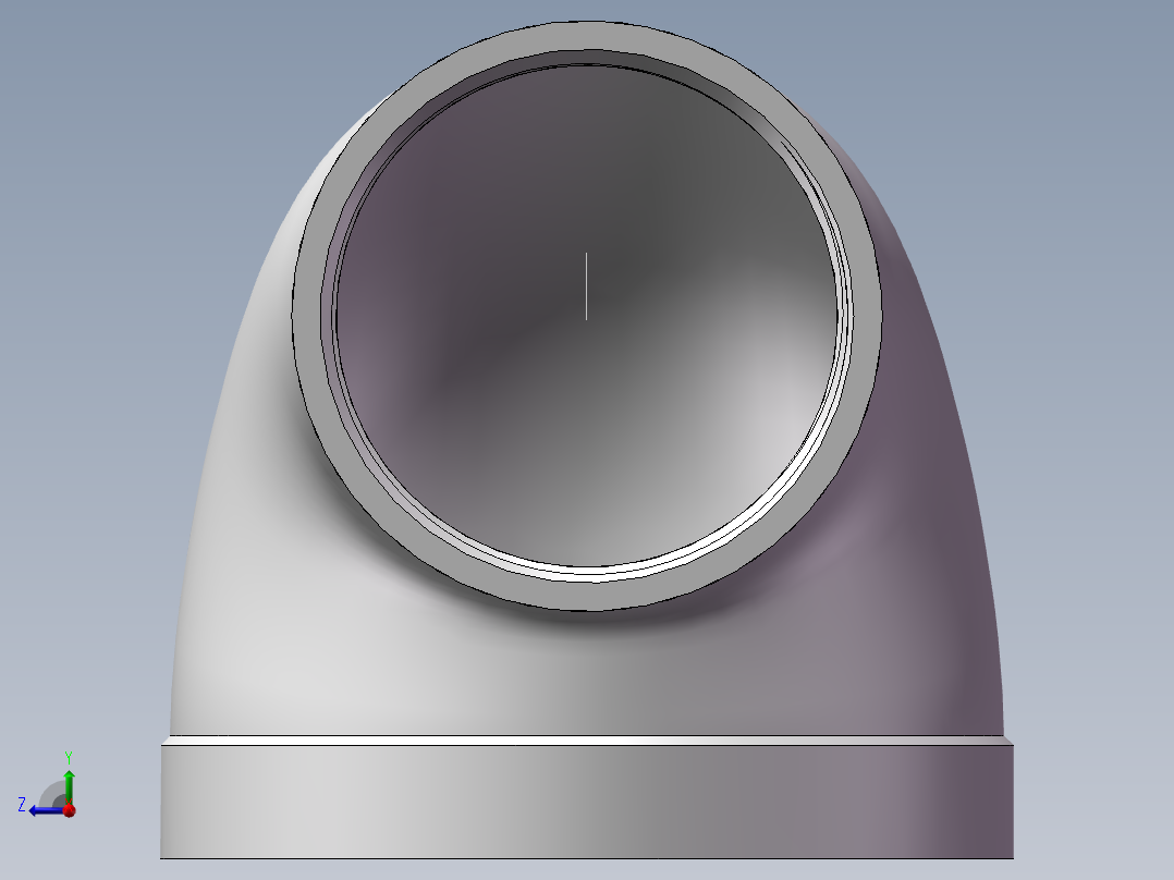 弯头-异径内丝 DN80-DN50右视图