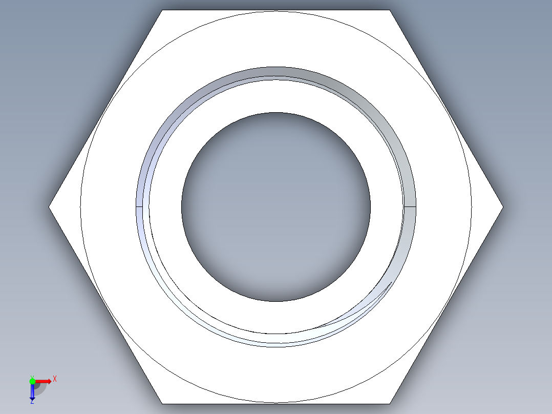 CPVC管件31-Sch80_PVC-Brass_SPIGxFPT_9878-007BR_0.75in俯视图