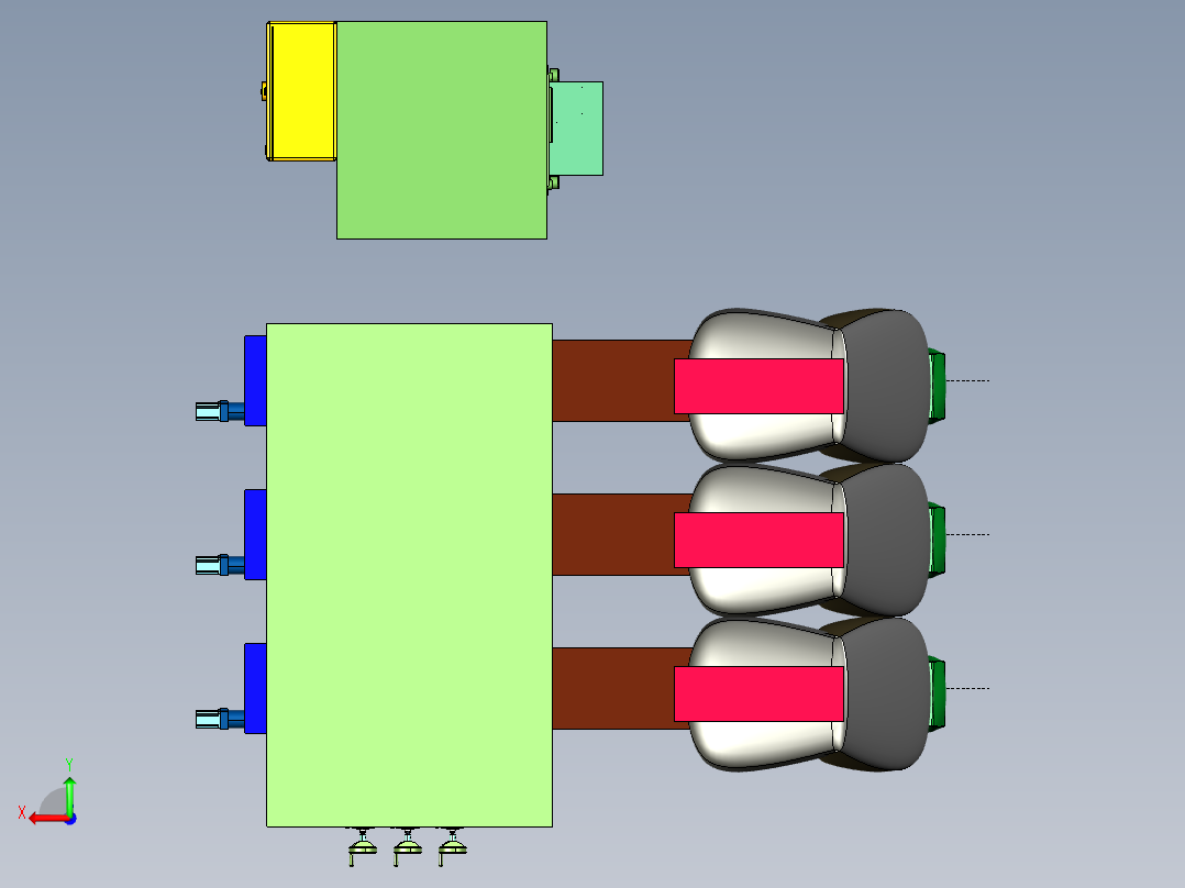 汽车座椅冲摆式头枕冲击强度试验机后视图