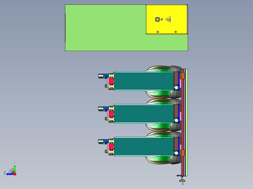 汽车座椅冲摆式头枕冲击强度试验机右视图