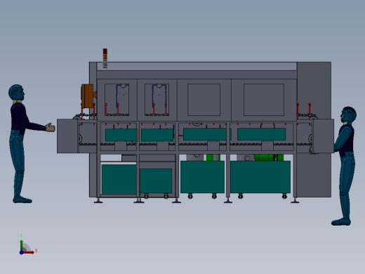 通道式高压喷淋清洗机前视缩略图