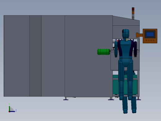 通道式高压喷淋清洗机左视缩略图