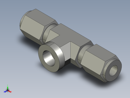 卡套式工业通用硬管接头4_obu-s正等轴测缩略图
