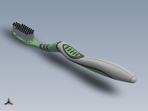 牙刷正等轴测缩略图