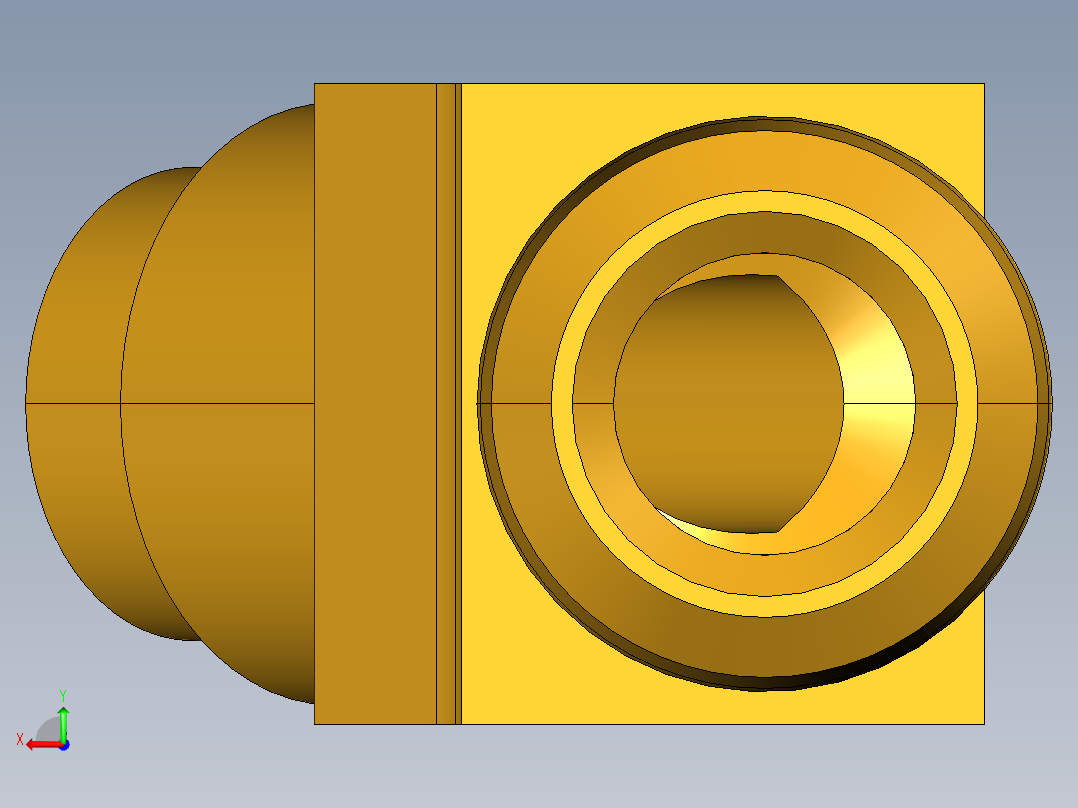 扩口式工业通用硬管接头45Deg Elbow 259F-4-2后视图