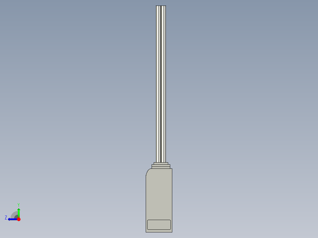 基恩士LV-S41L_kc图纸模型右视图