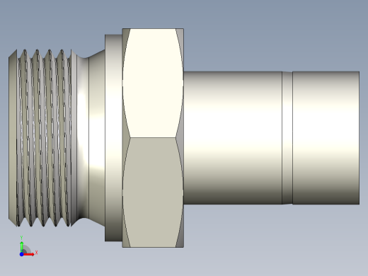 不锈钢Hy-Lok管接头，外螺纹管接头，25 mm管外径x 1英寸前视缩略图