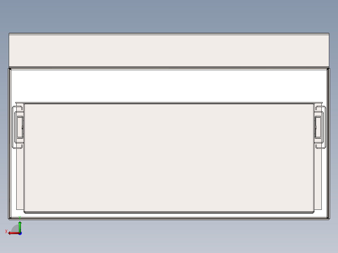 钣金抽屉后视图