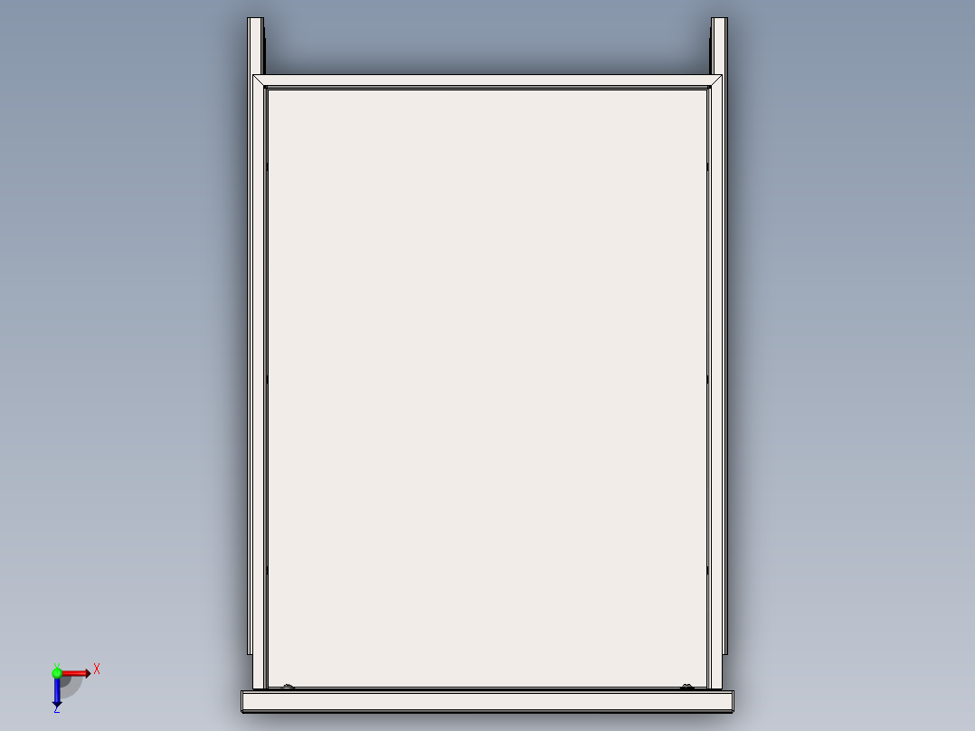 钣金抽屉俯视图