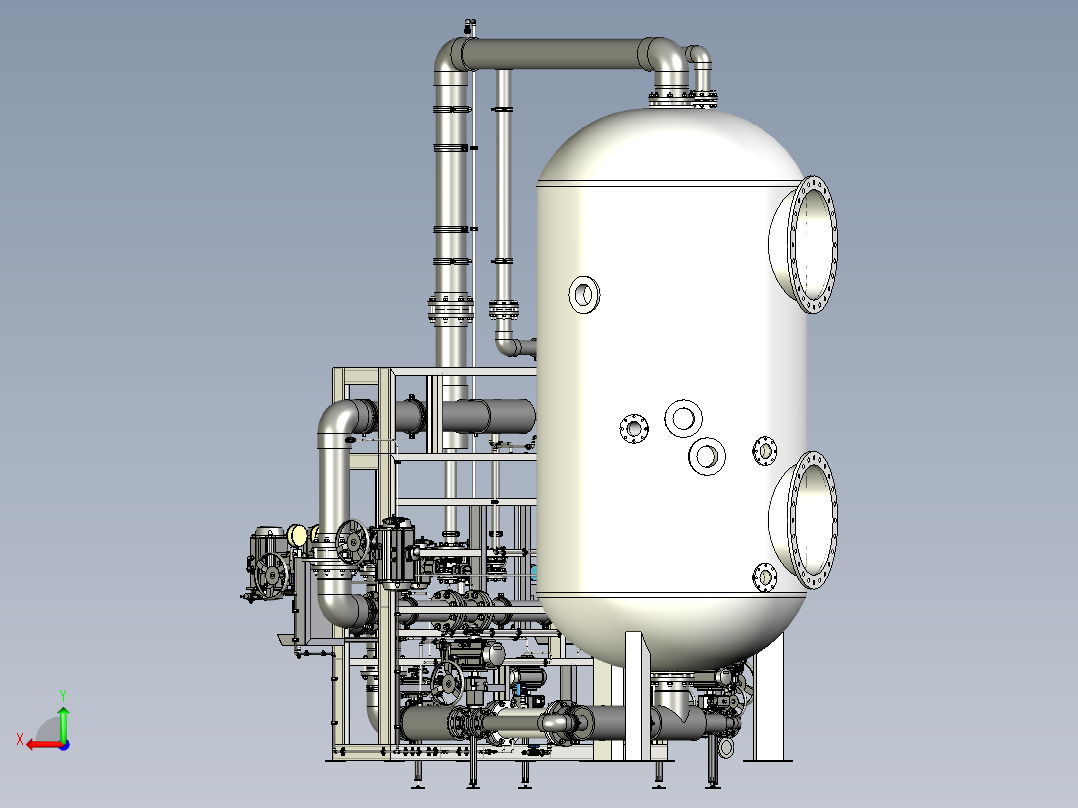 冷凝水脱盐装置后视图