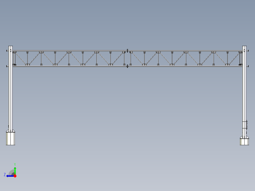 道路限高架右视图