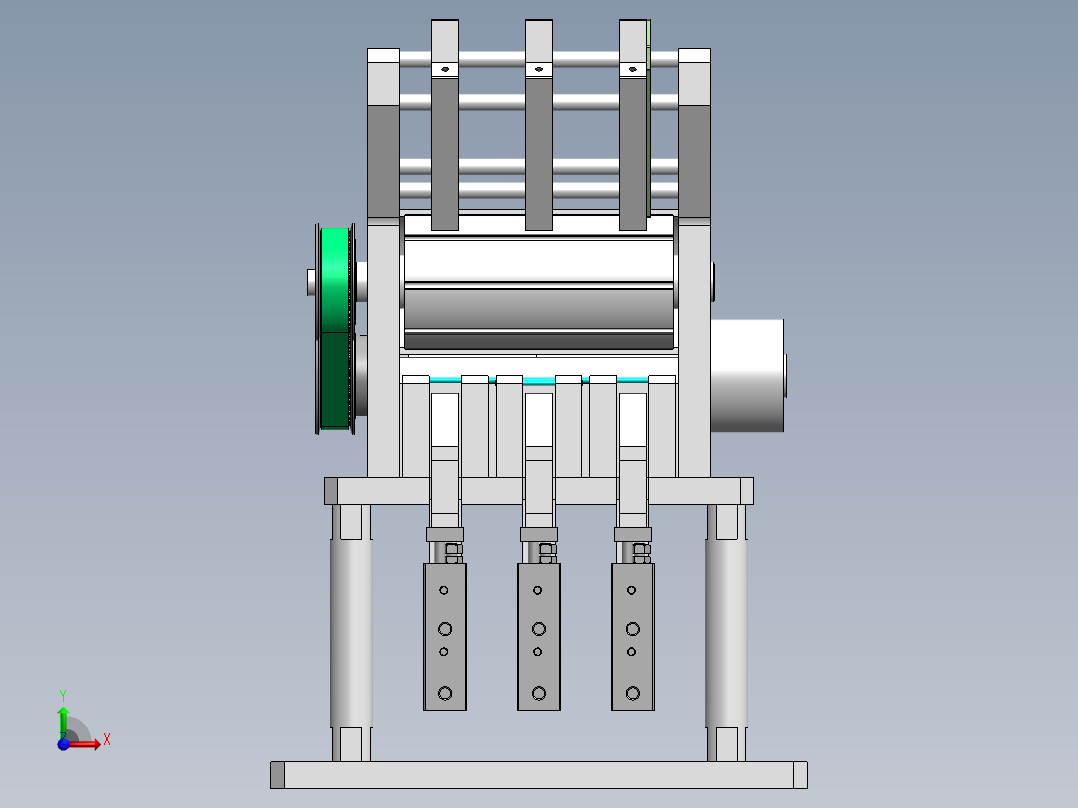 造影软端管上料sw23可编辑前视图