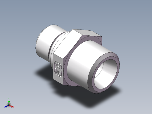 美制O圈密封接头、1CO-14-04正等轴测缩略图