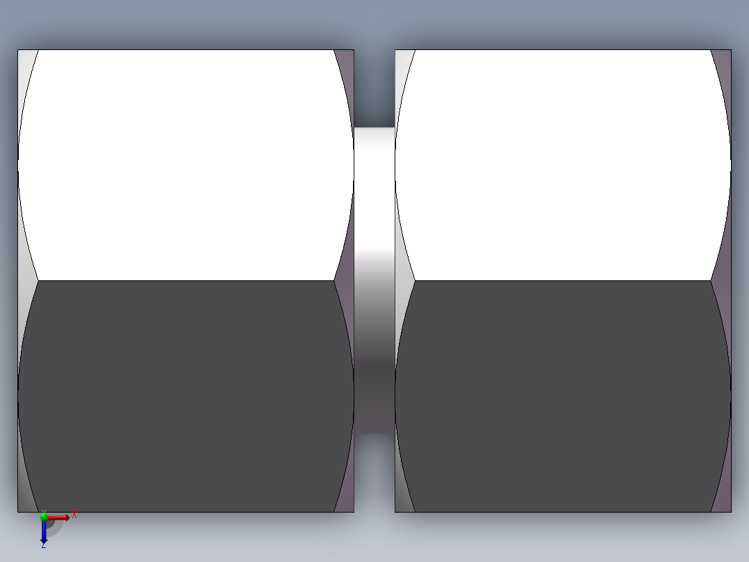 3C+3D 组合接头、3D-20俯视图