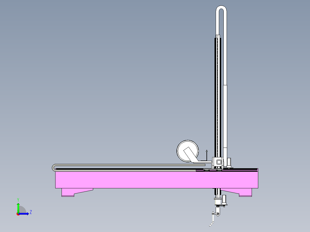 非标焊接机构设计左视图