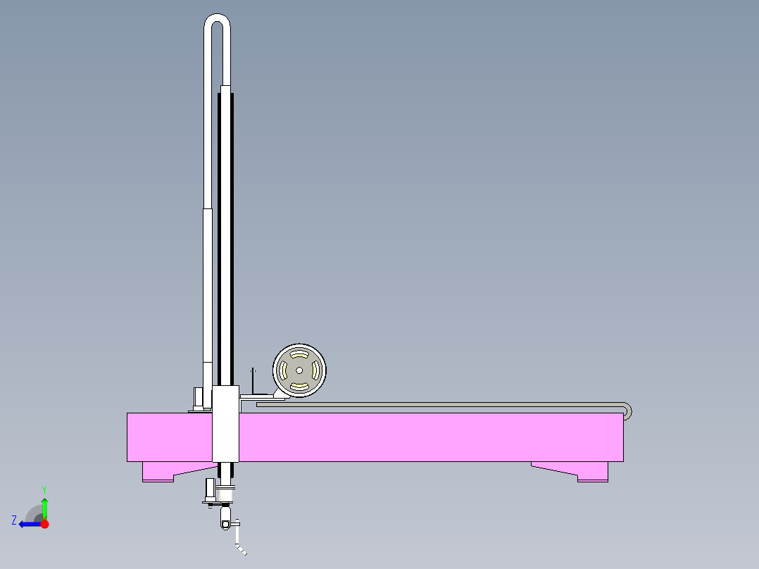 非标焊接机构设计右视图