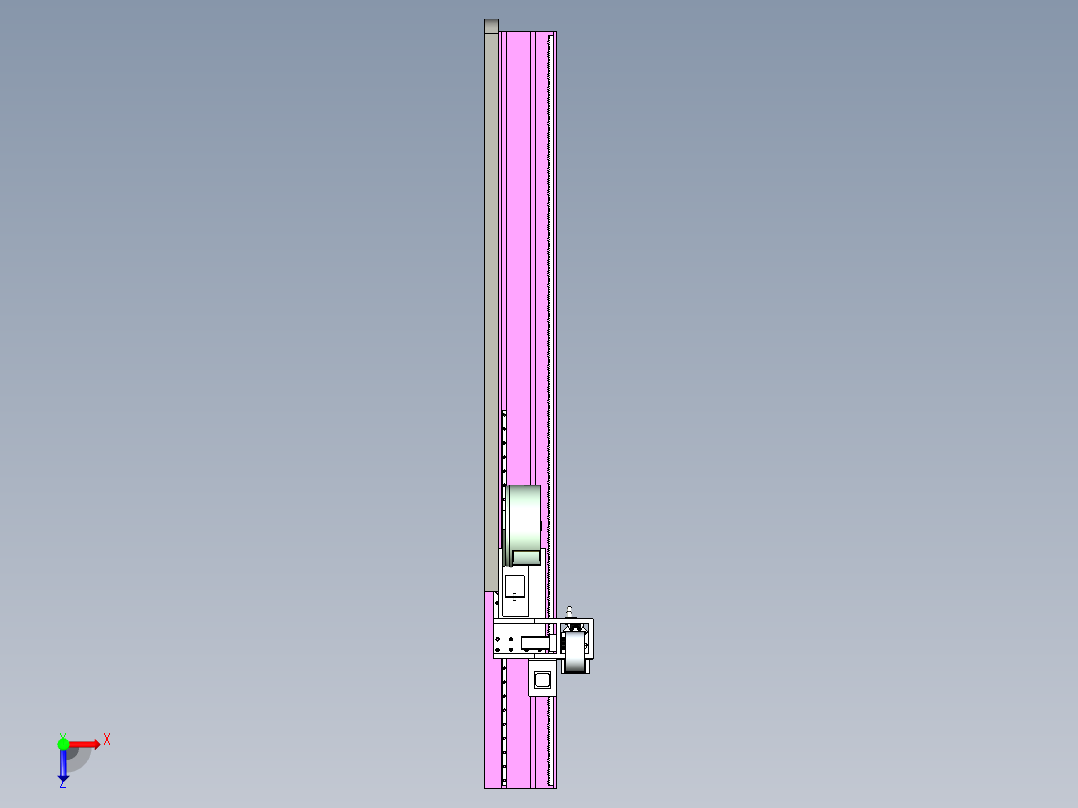 非标焊接机构设计俯视图