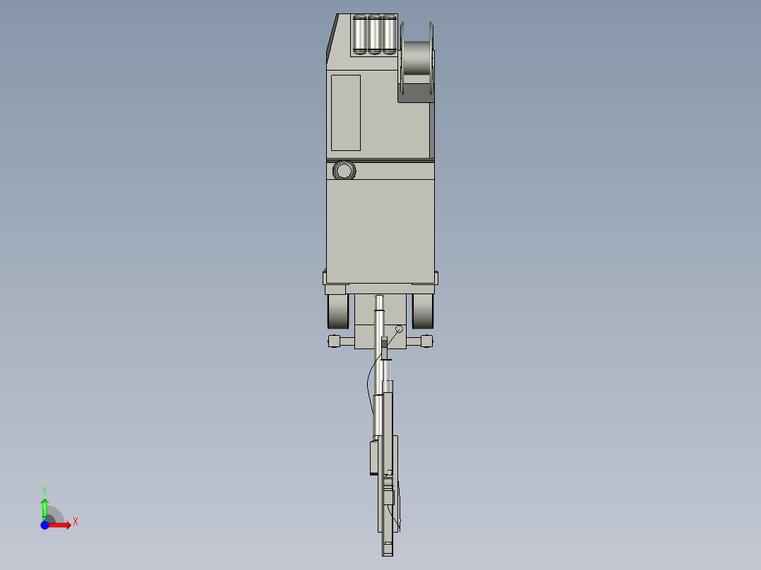 B3003655-车辆、地下采矿设备、船舶和前端装载机前视图