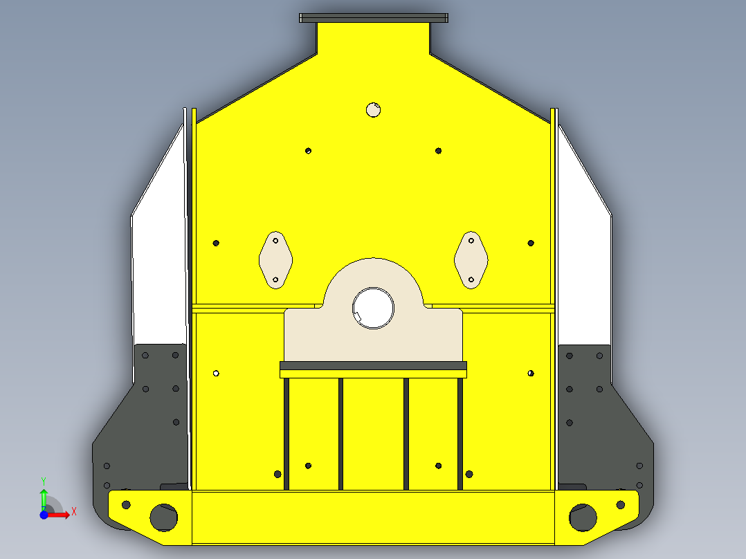 B2004840-37 千瓦锤式破碎机前视图