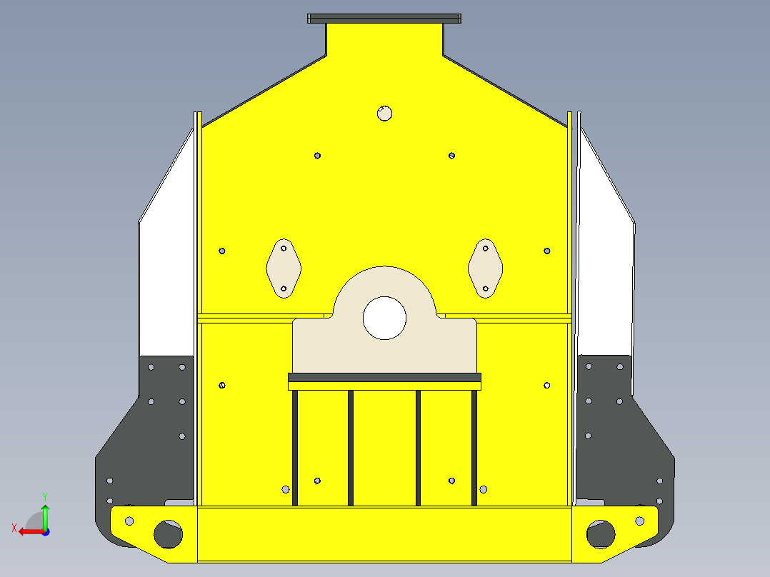 B2004840-37 千瓦锤式破碎机后视图