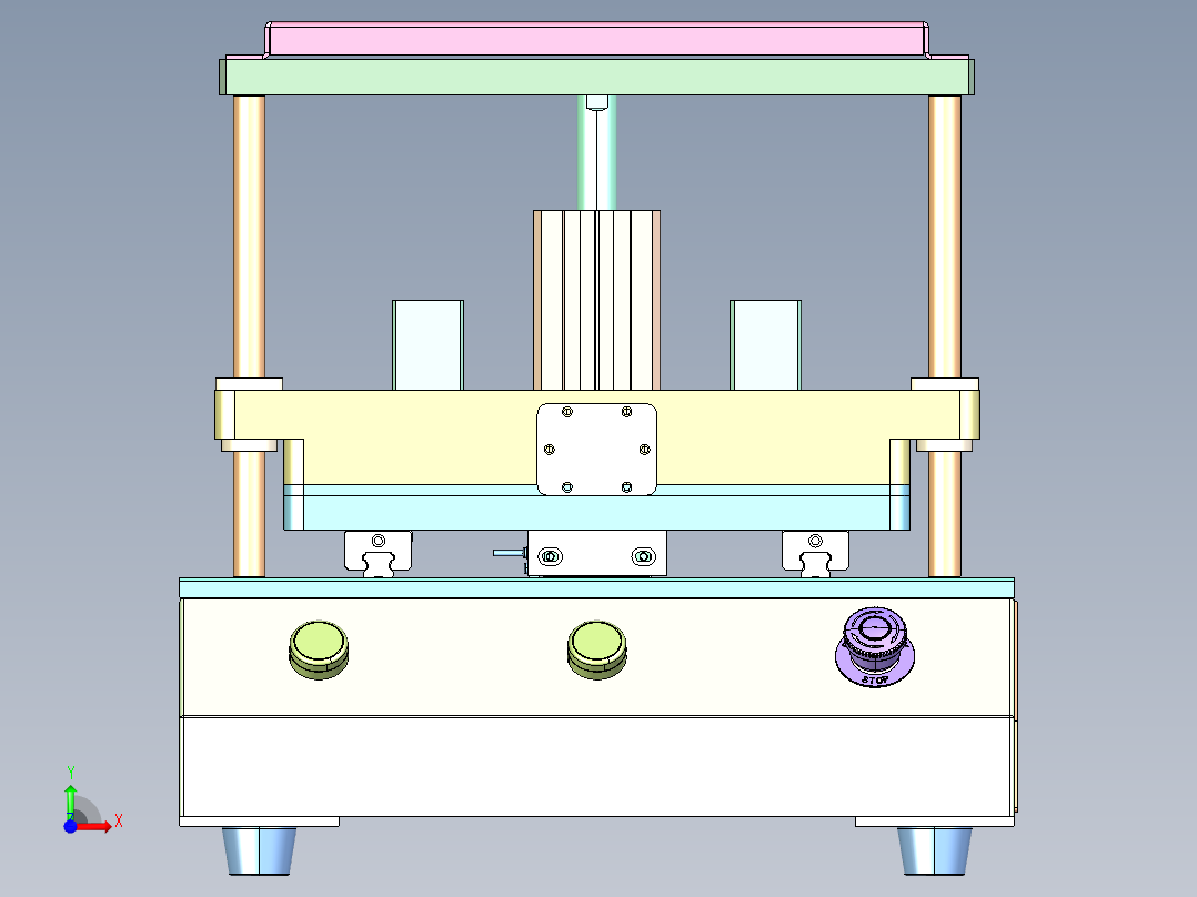 ZJ-1060 小型电机定子压装设备前视图