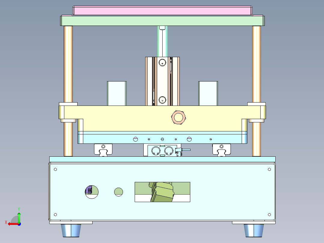 ZJ-1060 小型电机定子压装设备后视图