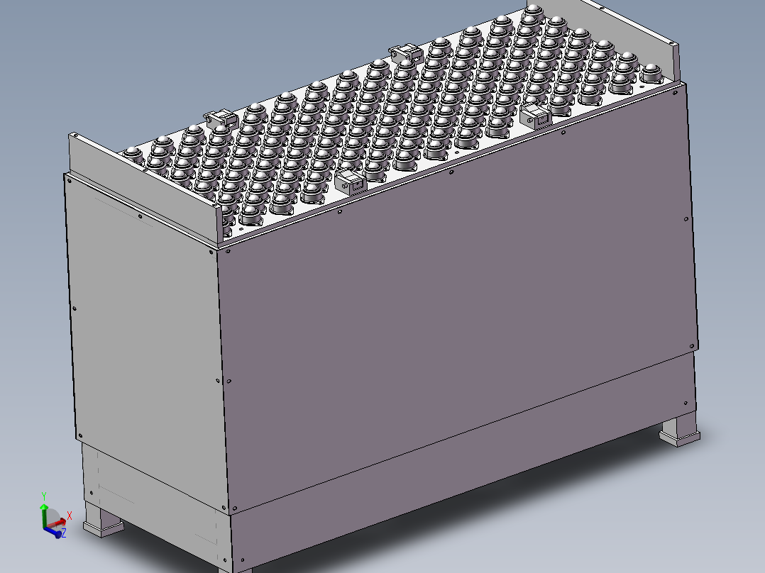发动机缸盖罩升降机3D模型图纸 STEP格式主视图