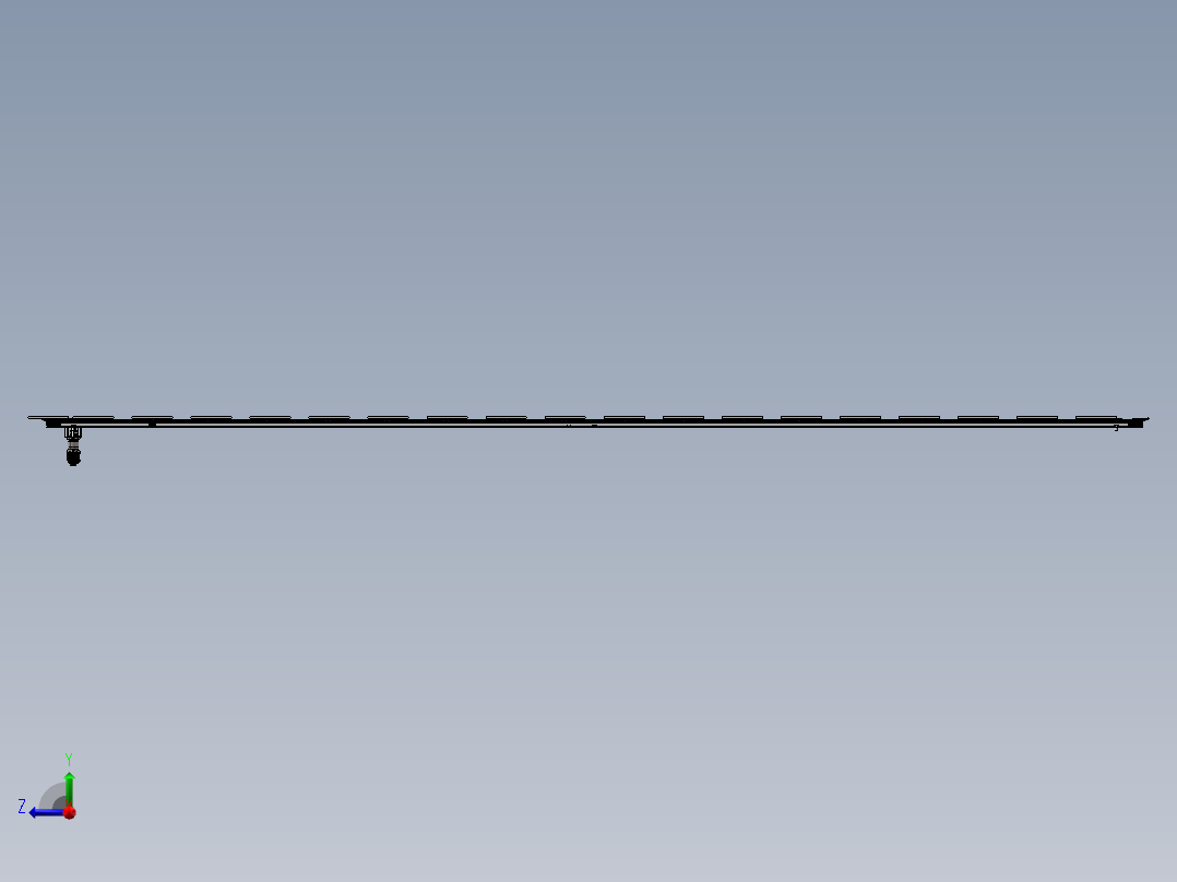 矩形链条v44圆弧612中心距723.9工位数40右视图