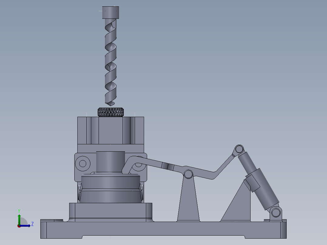 三元转子泵泵体的钻Φ15孔夹具设计及机械加工工艺装备含SW三维及非标6张CAD图左视图