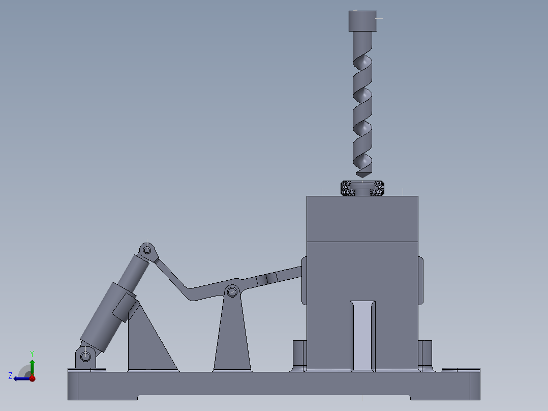 三元转子泵泵体的钻Φ15孔夹具设计及机械加工工艺装备含SW三维及非标6张CAD图右视图