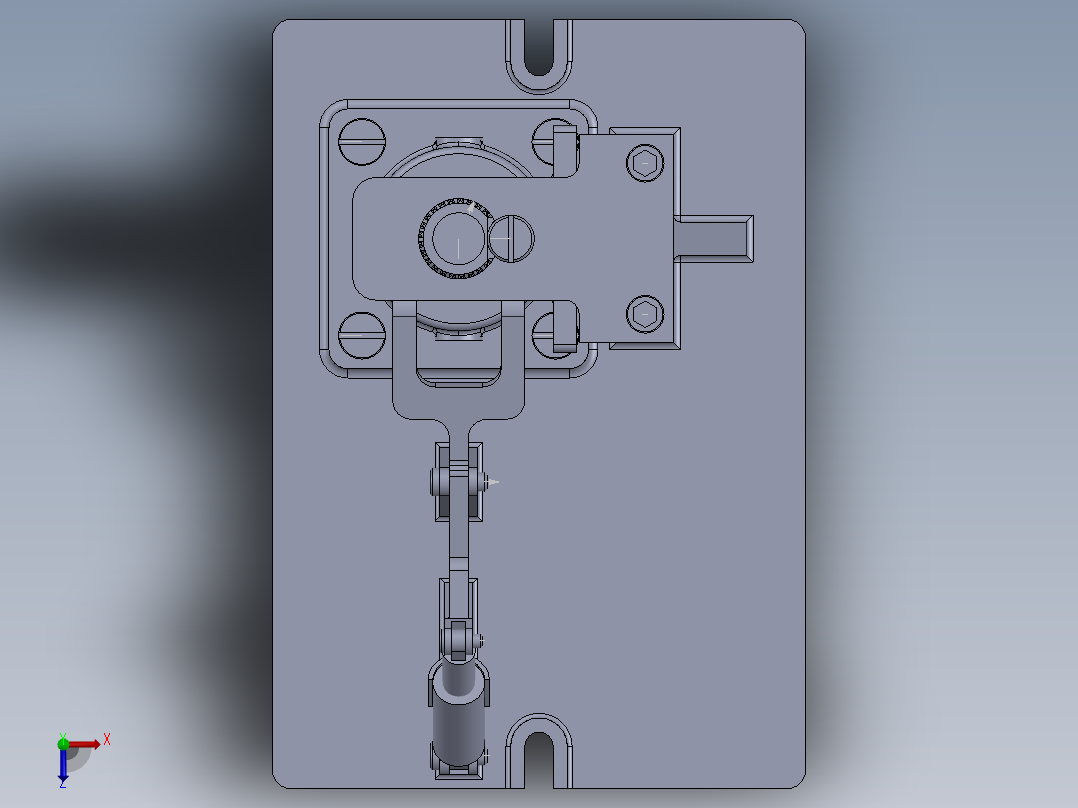 三元转子泵泵体的钻Φ15孔夹具设计及机械加工工艺装备含SW三维及非标6张CAD图俯视图