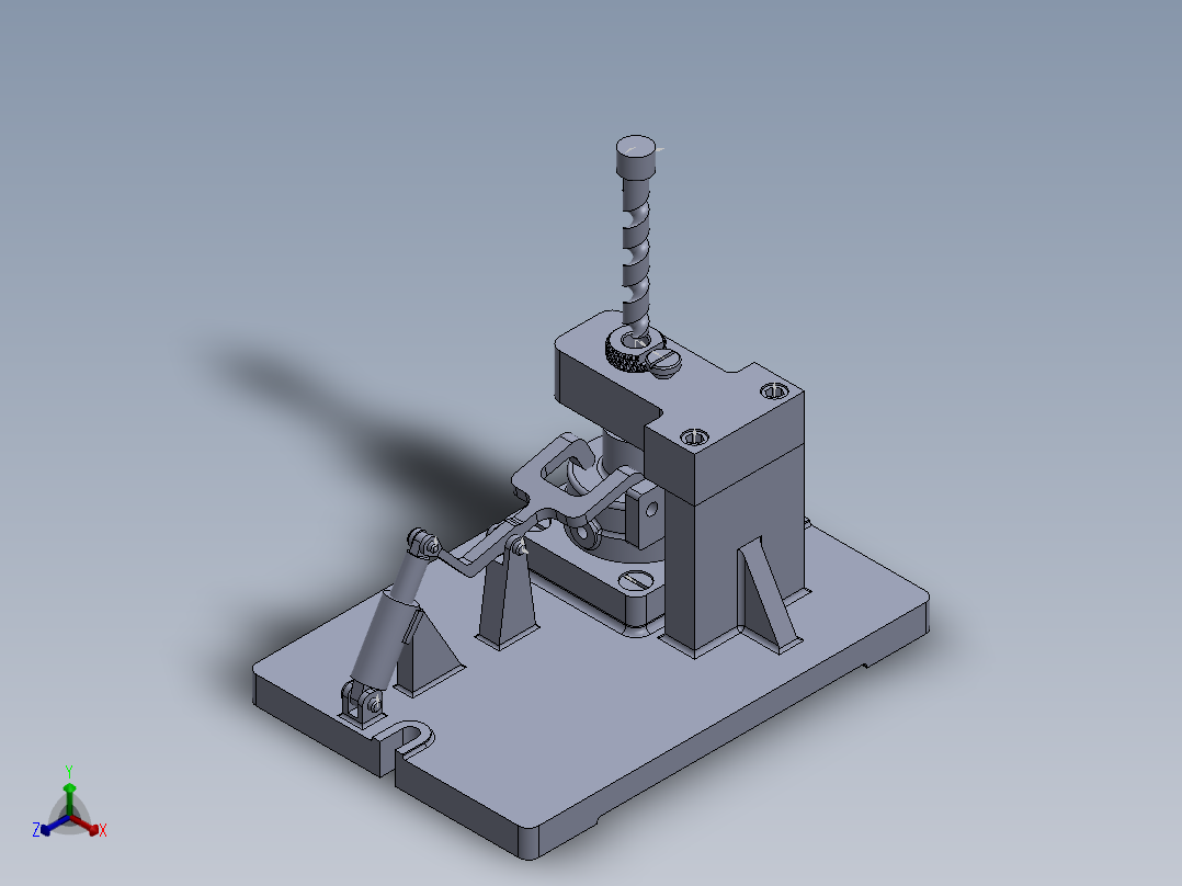 三元转子泵泵体的钻Φ15孔夹具设计及机械加工工艺装备含SW三维及非标6张CAD图正等轴测图