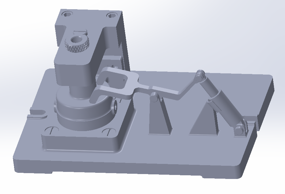 三元转子泵泵体的钻Φ15孔夹具设计及机械加工工艺装备含SW三维及非标6张CAD图