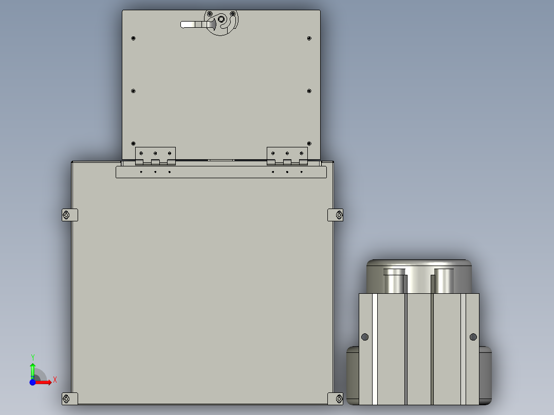 f01ae00021-d40100废料箱前视图