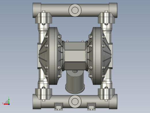 RV40气动隔膜泵金属RVS-BH4H7-T后视缩略图