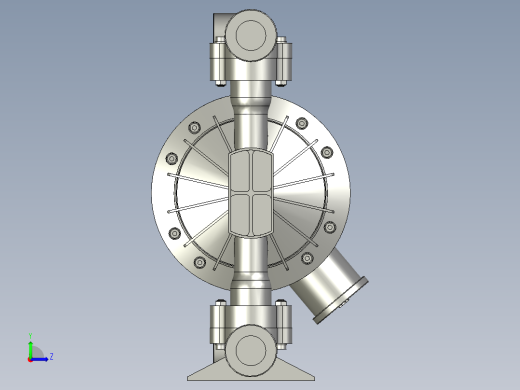 RV40气动隔膜泵金属RVS-BH4H7-T左视缩略图