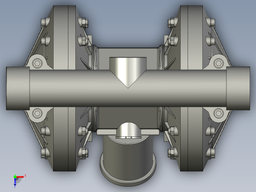 RV40气动隔膜泵金属RVS-BH4H7-T俯视缩略图