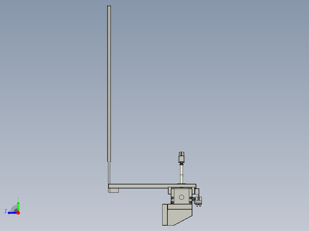 拉料模组右视图