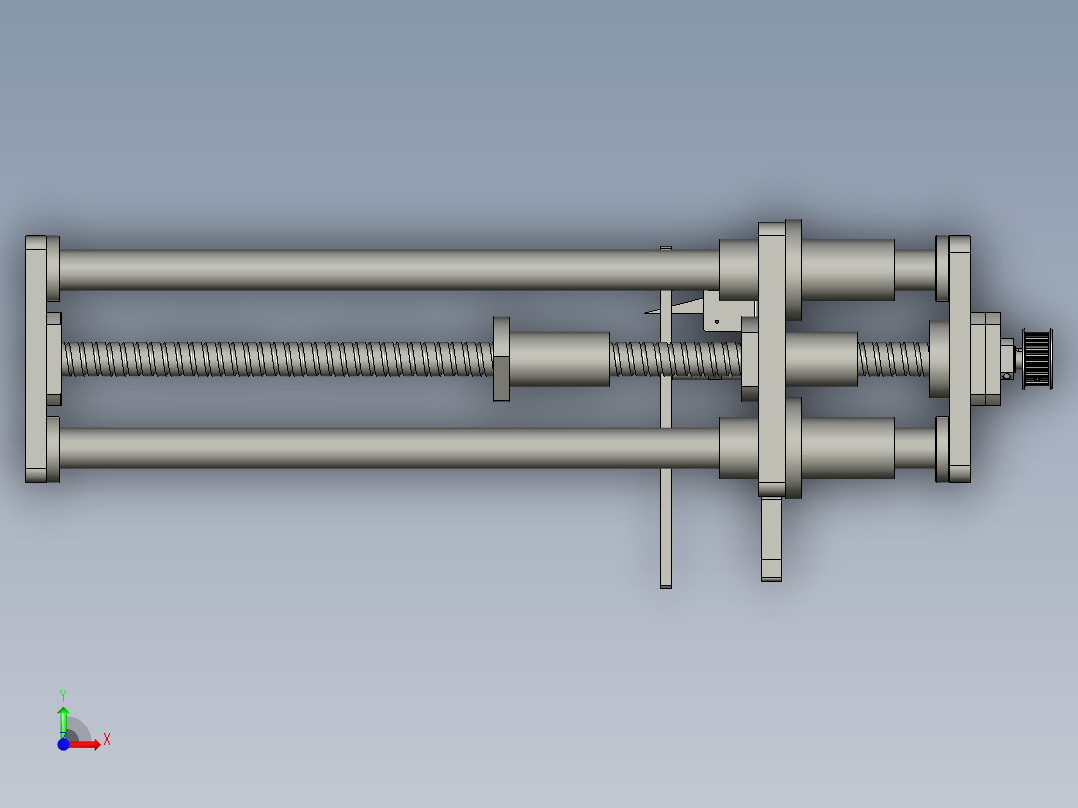 镜向tray盘升降台丝杆模组-V20-V20前视图