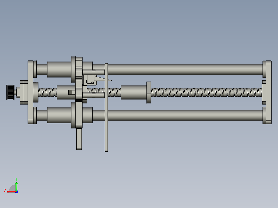 镜向tray盘升降台丝杆模组-V20-V20后视图