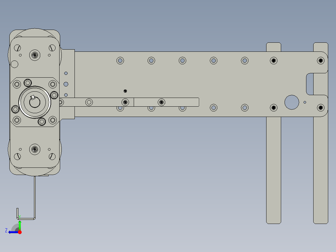 镜向tray盘升降台丝杆模组-V20-V20右视图