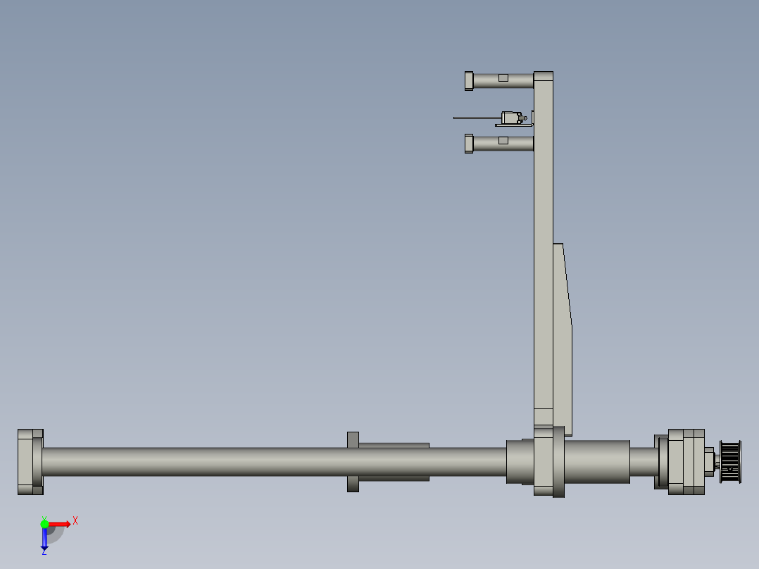 镜向tray盘升降台丝杆模组-V20-V20俯视图