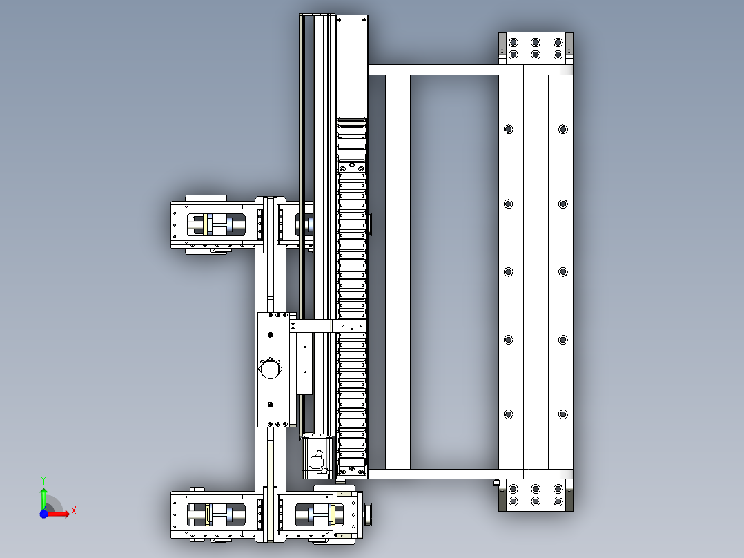 搬运包装盒机构前视图