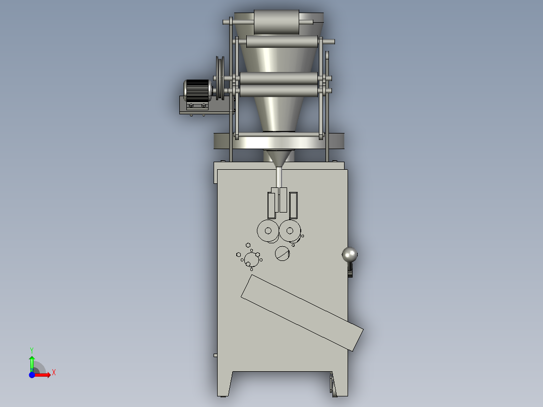 液体包装机前视图