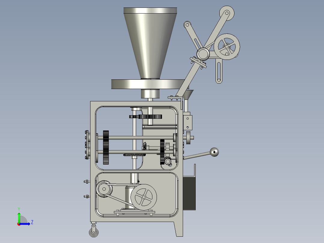 液体包装机左视图