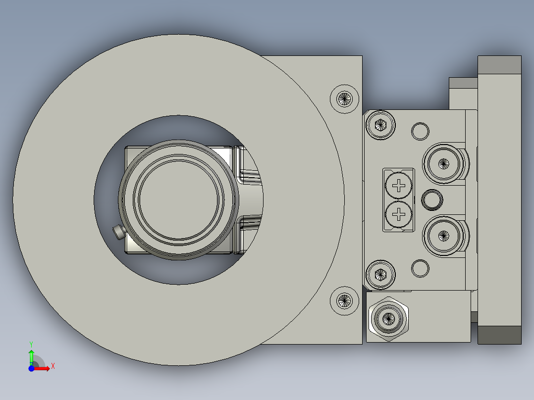 CCD检测总成前视图
