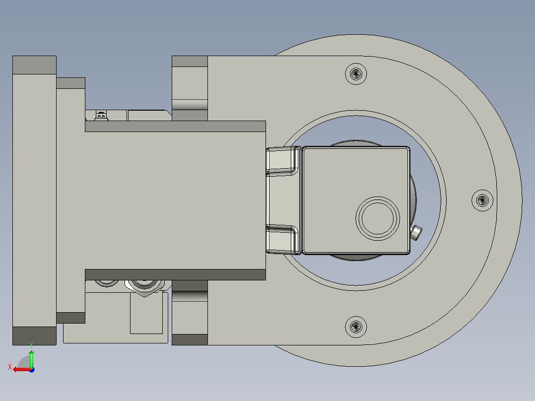 CCD检测总成后视图