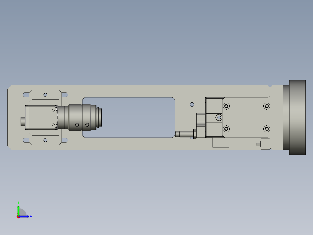 CCD检测总成左视图