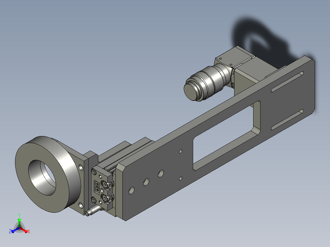 CCD检测总成正等轴测图