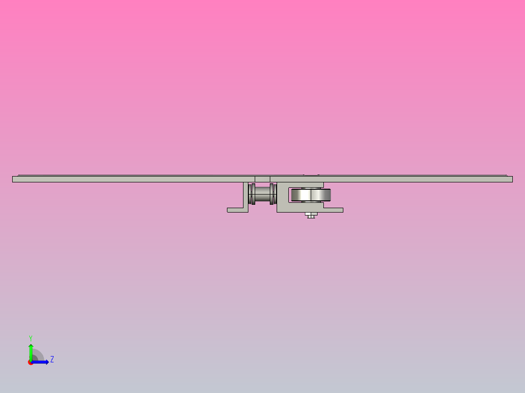 1873AFH-K1600-AZ3-C1扣链式防滑螺旋链板(含轴承)左视图